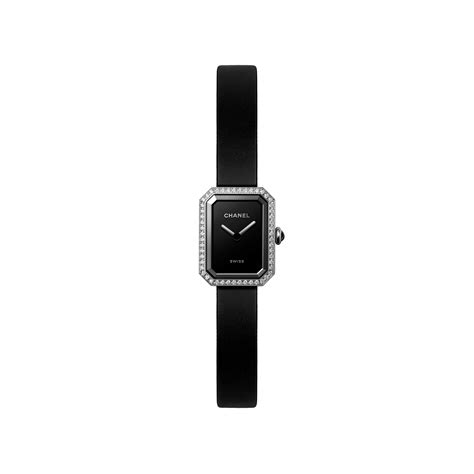 chanel white rose watch|Chanel black ribbon watch.